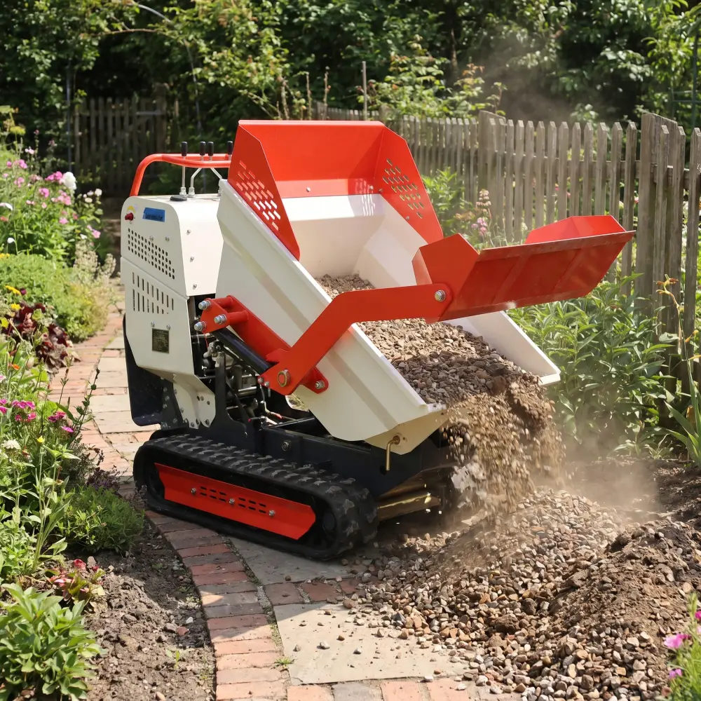TerraCub Compact 500 — in use on a garden renovation site