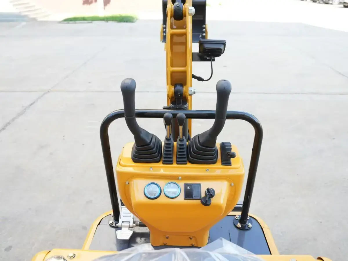 TerraCub 12Q mini excavator operator control station