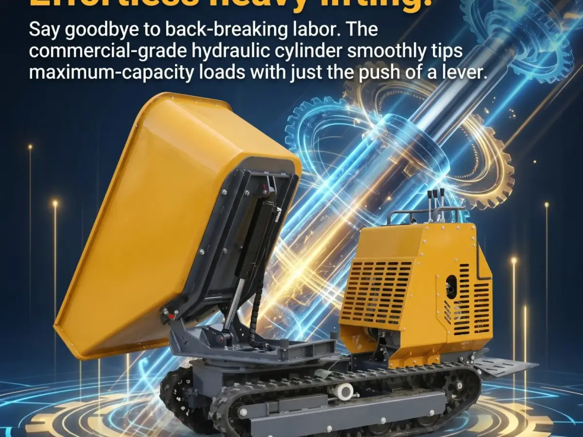 TerraCub PIVOT 1200 - hydraulic lift and rotary base detail