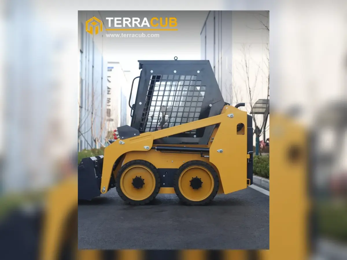 TerraCub S55 skid steer loader side profile for tight-space loading work